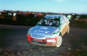 Corner Prints: 2002 Hyundai Accent WRC on 2002 Network Q rally, Kankkunen