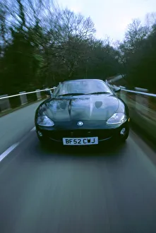 Driving On Road Prints: 2002 Jaguar XKR coupe