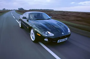 Driving On Road Prints: 2002 Jaguar XKR coupe