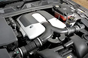 Uk British Prints: 2008 Jaguar XF SV8 engine
