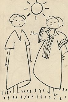 Capek Prints: 22. A story about a dog and a cat, around 1928. Creator: Josef Capek