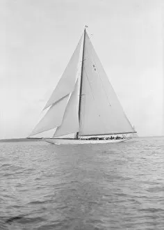 William Fife Iii Collection: The 23 Metre sailing yacht Cambria, 1928. Creator: Kirk & Sons of Cowes