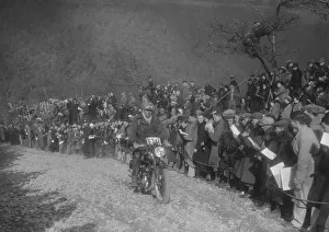 Exmoor Prints: 249 cc SOS Flat Top of RD Plunknett at the MCC Lands End Trial, Beggars Roost, Devon, 1936