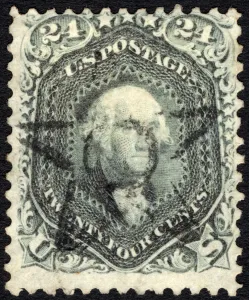 Frank Gallery: 24c Washington single, 1861. Creator: Unknown