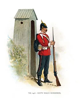 Sentry Prints: The 24th South Wales Borderers, c1890