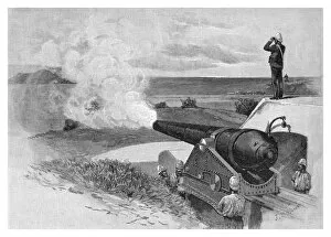 Images Dated 14th September 2006: 25 Ton gun at Middle Head, Sydney, New South Wales, Australia, 1886.Artist: JR Ashton