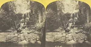 Albumen Print Stereo Collection: 2d Fall at Shurger s, East shore Cayuga Lake, near Ithaca, N.Y. 1860 / 65. Creator: J. C