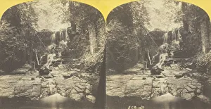 Albumen Print Stereo Collection: 2d Fall at Shurger s, East shore Cayuga Lake, near Ithaca, N.Y. 1860 / 65. Creator: J. C