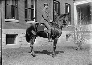 2nd Lt. Joe R. Brabson, 3rd Field Artillery, U.S.A. at Fort Myer, 1911. Creator: Harris & Ewing. 2nd Lt. Joe R. Brabson, 3rd Field Artillery, U.S.A. at Fort Myer, 1911. Creator: Harris & Ewing