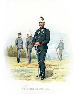H Bunnett Prints: The 2nd Queens Own Rifles (Canada), c1890. Artist: H Bunnett