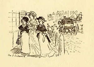 The 3 Customers, 1878, (c1918). Creator: Randolph Caldecott
