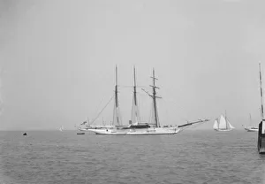 The 3 mast auxiliary schooner Czarina. Creator: Kirk & Sons of Cowes
