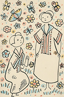 3. A story about a dog and a cat, around 1928. Creator: Josef Capek