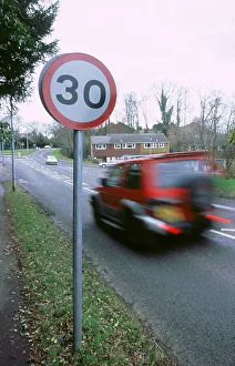 Blur Prints: 30 mph speed limit sign