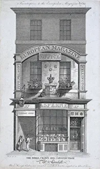 Asperne Gallery: No 32 Cornhill, London, c1800. Artist: Samuel Rawle