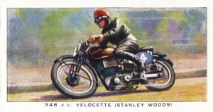 Motorcycle Racer Prints: 348 C. C. Velocette (Stanley Woods), 1938