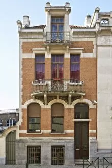 Brickwork Gallery: 39 Rue Rodenbach, Brussels, Belgium, (1911), c2014-c2017. Artist: Alan John Ainsworth