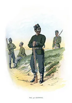 The 3rd Goorkhas, c1890. Artist: H Bunnett