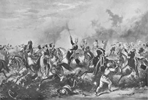 The 3rd Light Dragoons at Chillienwallah, 1849, 1849 (1909). Artist: John Harris Junior