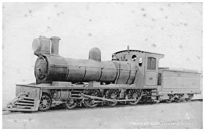 Tuck Prints: 4-6-0 tender engine, steam locomotive built by Kerr