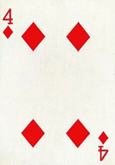 4 of Diamonds from a deck of Goodall & Son Ltd. playing cards, c1940