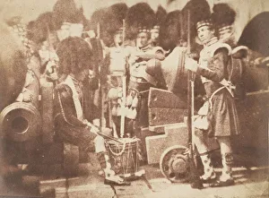 The 42nd Gordon Highlanders, Edinburgh Castle, 1843-47. Creators: David Octavius Hill