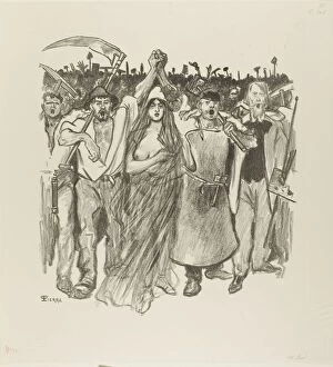 Protest Gallery: 43160, 1894. Creator: Theophile Alexandre Steinlen
