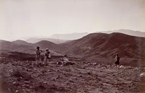 John Burke Prints: The 44th hill looking towards Jagdulluck, Afghanistan, 1879. Creator: John Burke