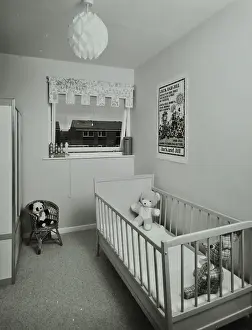The London Archives Prints: 45 Enfield Chase, Houghton Regis, Dunstable, Bedfordshire: infant's bedroom, 1971