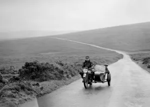 Norton Prints: 490 cc Norton and sidecar of FW Osborne