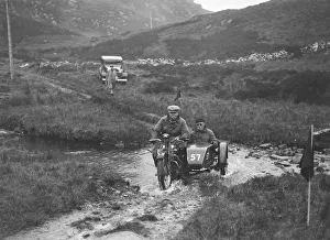 Number Prints: 493 cc Triumph and sidecar of HS Perry competing in E&DMC Scottish 6 Days Trial, 1933