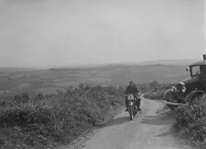 499 cc Rudge of R Holden competing in the MCC Torquay Rally, 1938. Artist: Bill Brunell