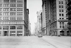 Trams Prints: 4th Ave. N.Y.C. looking north, between c1910 and c1915. Creator: Bain News Service