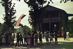 Patriotism Collection: 4th of July celebration, St. Helena Island, S.C. 1939. Creator: Marion Post Wolcott