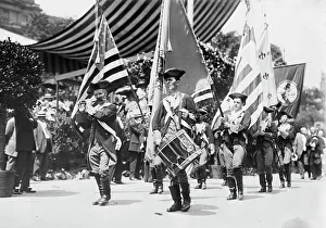 Reenactment Prints: 4th July Parade, 1911, N.Y. 1911. Creator: Bain News Service