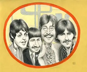 Pop Music Prints: 50th Anniversary Yellow Submarine. Creator: Dan Springer
