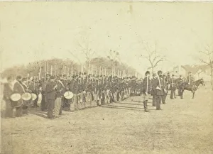 Tim Osullivan Prints: 50th Pennsylvania Infantry in Parade Formation, c. 1870 / 82. Creator: Tim O Sullivan