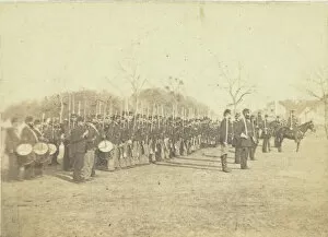 Drummer Boy Gallery: 50th Pennsylvania Infantry in Parade Formation, c. 1870 / 82. Creator: Tim O Sullivan