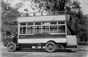 Two Decker Prints: 5th Ave. bus, between c1910 and c1915. Creator: Bain News Service