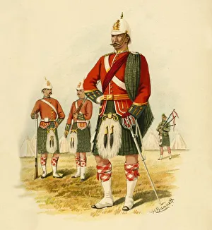 Richards Prints: The 5th Royal Scots of Canada, 1890. Creator: Godfrey Douglas Giles