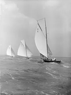 William Fife Iii Collection: The 6 Metre class The Truant, Antwerpia IV and Spero, 1912