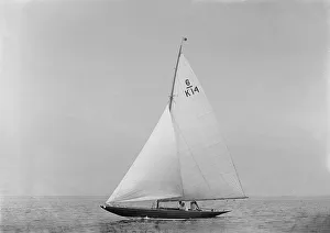 The 6 Metre sailing yacht Margaret (K14) sailing close-hauled, 1921. Creator