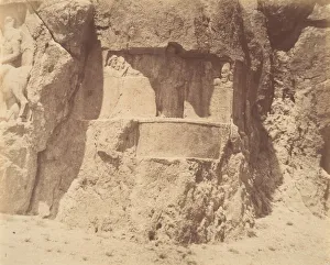 Necropolis Prints: (6) [Naksh-i Rustam, Near Persepolis], 1840s-60s. Creator: Luigi Pesce