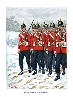 Geoffrey Douglas Giles Prints: The 69th Durham Light Infantry, c1890. Artist: Geoffrey Douglas Giles