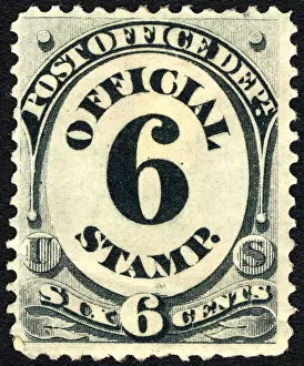 6c Post Office Department single, 1873. Creator: Unknown