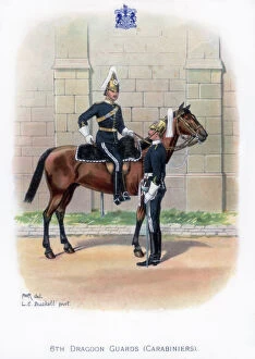 Dragoon Guard Gallery: 6th Dragoon Guards (Carabiniers), 1915.Artist: LE Buckell