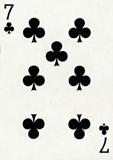 7 of Clubs from a deck of Goodall & Son Ltd. playing cards, c1940
