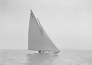 The 7 Metre class Ginevra (K7), 1911. Creator: Kirk & Sons of Cowes