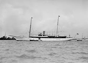 The 766-ton steam yacht Sayonara, 1912. Creator: Kirk & Sons of Cowes The 766-ton steam yacht Sayonara, 1912. Creator: Kirk & Sons of Cowes