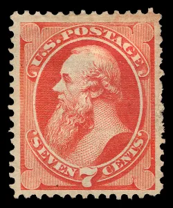 Stanton Edwin M Prints: 7c Edwin M. Stanton single, September 10, 1873. Creator: Unknown
